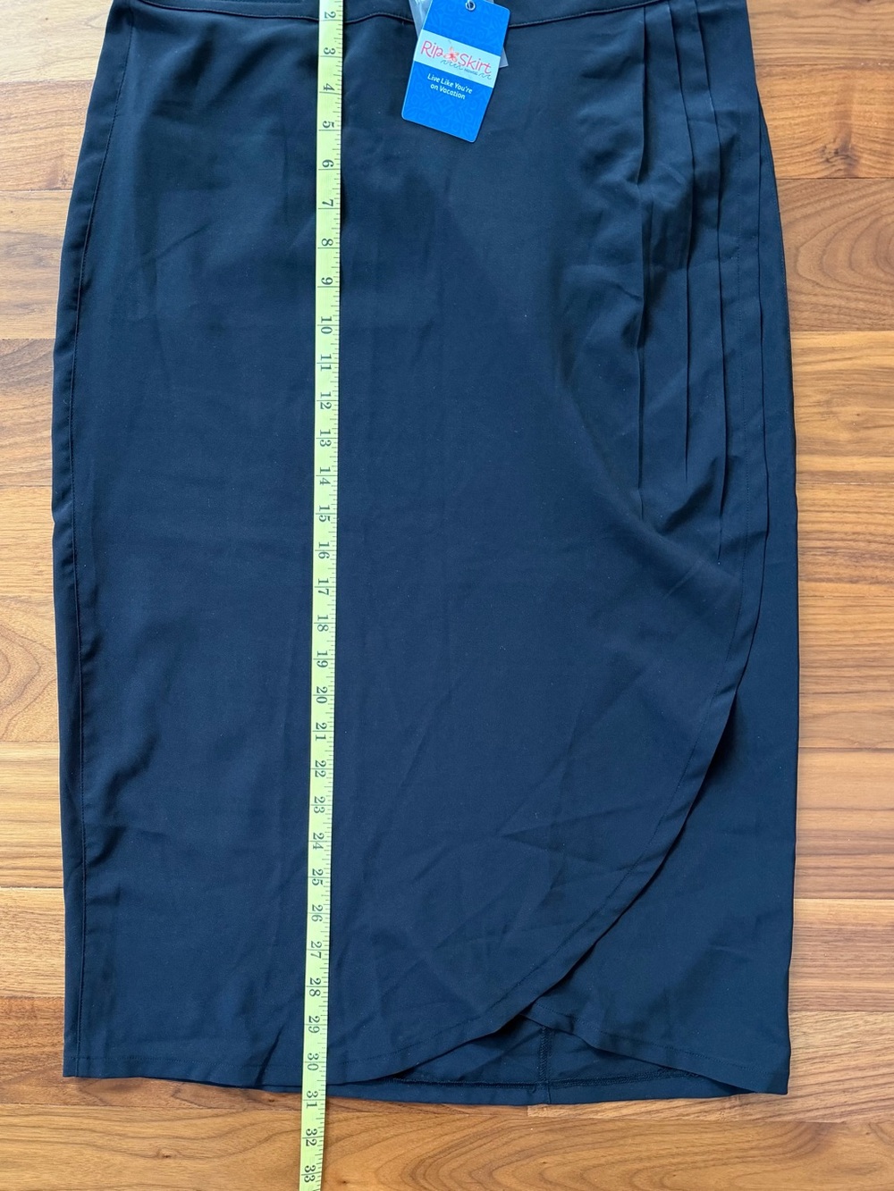 NWT RipSkirt Hawaii Original Length 3 Black Wrap Skirt Size M Midi  Cover Up - Picture 7 of 11